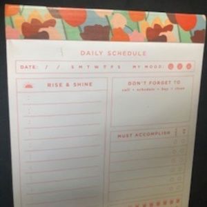 Daily Schedule Notepad *NEW*